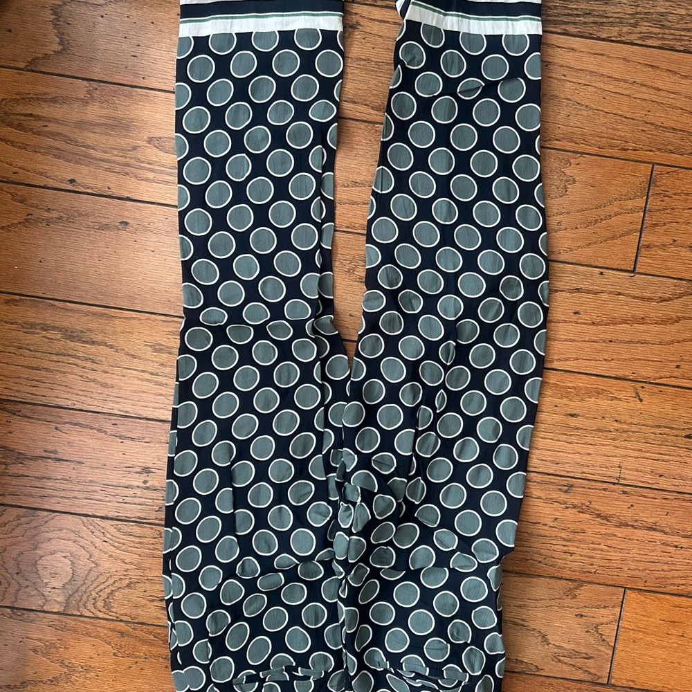 Ann Taylor Black and White Circle Pants